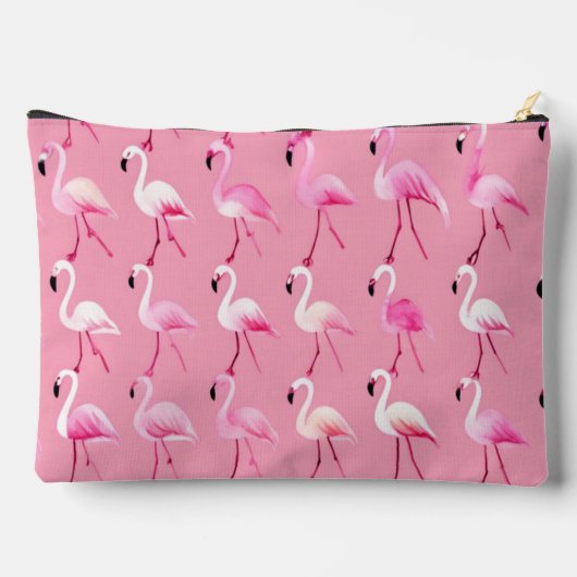 Custom roze flamingo paradijs Waterverf Etui (Achterkant)