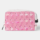 Custom roze flamingo paradijs Waterverf Toilettasje (Achterkant)