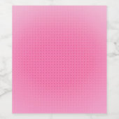 Custom roze kleur blanco trendy elegante Sjabloon Wijn Etiket (Enkel label)