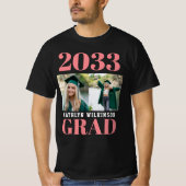 CUSTOM Roze Modern Eenvoudig Manuscript 2 het Afst T-shirt (Voorkant)