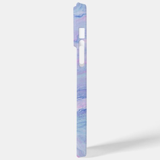 Custom Roze Paarse Vloeibare Marmeren Verf Monogra Case-Mate iPhone Case (Achterkant / Links)