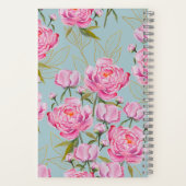 Custom Roze Rozen Dankbaarheid Notitieboek (Achterkant)