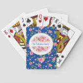 Custom Roze Rozen Pokerkaarten (Achterkant)