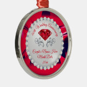 Custom Ruby, 40th Wedding Jubileum Ornament (Rechts)