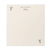 Custom Ruby-throated Hummingbirds Notepad Notitieblok (Voorkant)