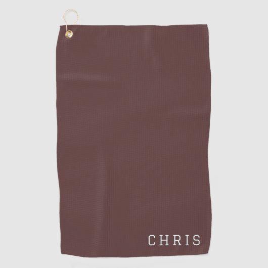 Custom Rum Raisin Golf Handdoek (Voorkant)