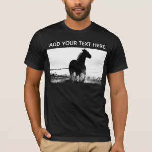 Custom Running Horse Sjabloon Mannen Modern T-shirt