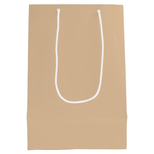 Custom Rustic Bakery Logo Kraft Paper Bag Medium Cadeauzakje (Achterkant)