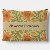Custom rustic burlap Kraft background Floral Etui (Voorkant)