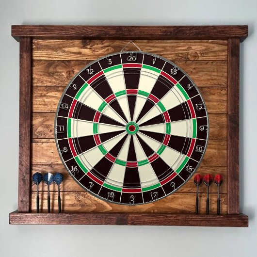 Custom Rustic Dartboard Dartbord