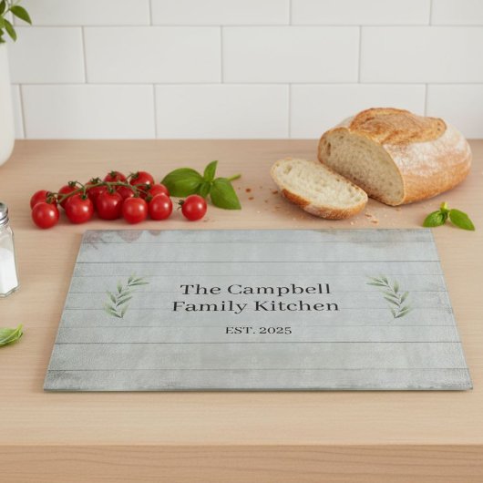 Custom Rustic Farmhouse Family Kitchen Chopping  Snijplank