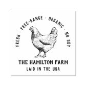Custom rustieke familie Boerderij eierkarton Zelfinktende Stempel (Design)