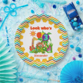 Custom Safari 3rd Happy Birthday Paper Borden Papieren Bordje (Feest)