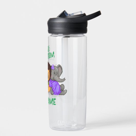 Custom Safari Classroom Cheetah Lion Elephant Waterfles (Links)