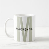 Custom Sage Monogram Mug for Mother’s Day Gift Koffiemok (Links)