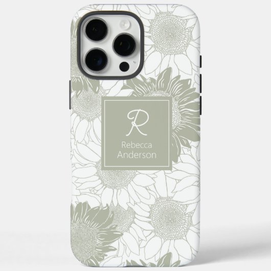 Custom Sage Zonnebloem Case-Mate iPhone Case (Achterkant)