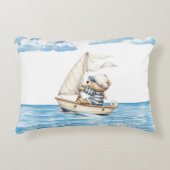 Custom Sailor Teddy Bear Accent Kussen (Voorkant)