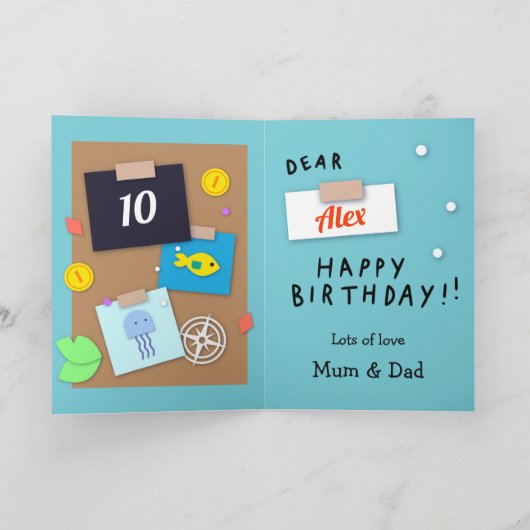 Custom Sailor Verjaardag Kaart (Binnen)