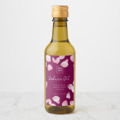 Custom Sakura Oil Label Wijn Etiket (Voorkant)