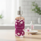 Custom Sakura Oil Label Wijn Etiket