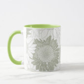 Custom Salie Zonnebloemen Mok (Links)