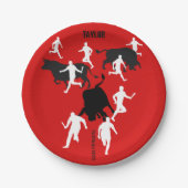 Custom, San Fermin Pamplona, bull run / encierro, Papieren Bordje (Voorkant)