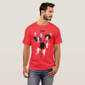 Custom, San Fermin Pamplona, bull run / encierro, T-shirt (Voorkant volledig)
