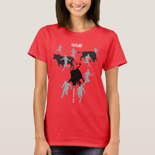 Custom, San Fermin Pamplona, encierro/bull run, T-shirt