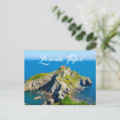 Custom, San Juan de Gaztelugache, Baskenland: Briefkaart (Staand voorkant)