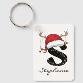 Custom Santa Claus Christmas Keychain for Women