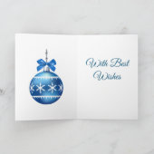 Custom Santa Claus Christmas Sleigh Reindeer  Kaart (Binnen)