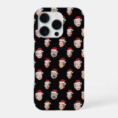 Custom Santa Face iPhone X|11|12|13|14|15|16 Case Hoesje (Achterkant)