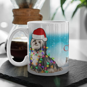Custom Santa Hat Merry Kerstmis Havanese Koffiemok