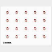 Custom Santa Hat Stickers, Face Photo Christmas Sticker (Vel)