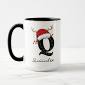 Custom Santa Monogram Coffee Mug for Coworkers Mok (Links)
