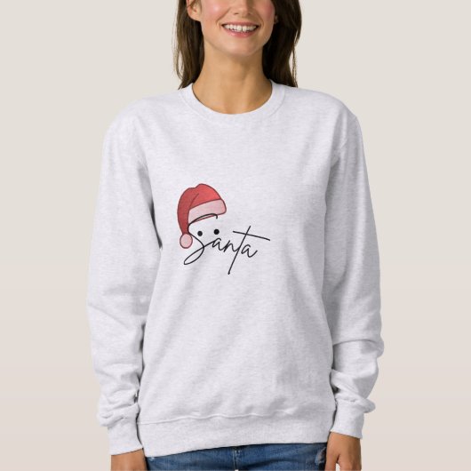 Custom Santa Typography Christmas T-Shirt – Beauti (Voorkant)