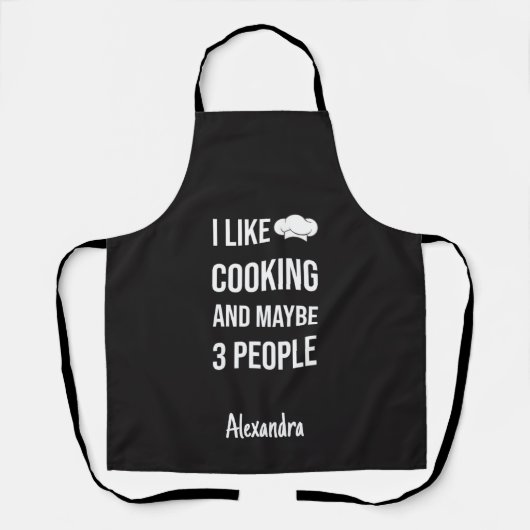 Custom Sarcastic Cooking Gifts Funny Mother Schort (Voorkant)