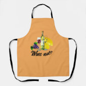 Custom Sassy "Wine Not" Wine Pun, citeert Gezegden Schort (Voorkant)