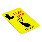 Custom Save My Cat Fire Safety Magneet (Rechterzijde)