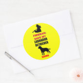 Custom Save My Labrador Retriever Ronde Sticker (Envelop)