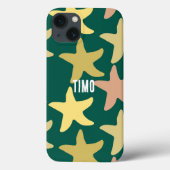 Custom schattig zeester groen patroon Case-Mate iPhone case (Achterkant)