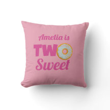 Custom Schattige twee lieve Donut 2e verjaardag me