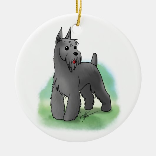 Custom Schnauzer Ornament (Voorkant)