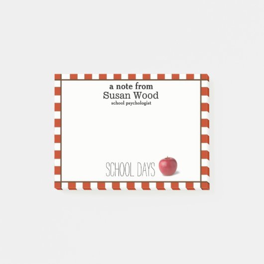 Custom School Daze Post-it® notes (Voorkant)