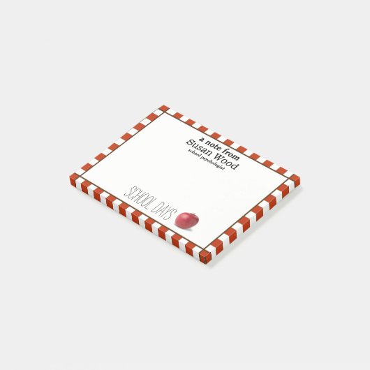Custom School Daze Post-it® notes (Schuin)