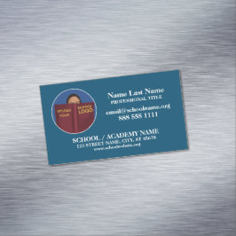 Custom School Logo | Professionele bedrijfsgegeven Magnetisch Visitekaartje