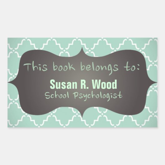 Custom School Psycholoog Boek Sticker (Voorkant)