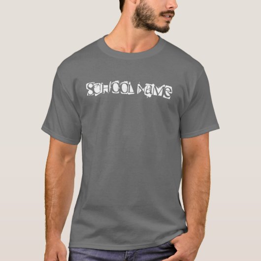 Custom School Spirit T-shirt - Big Red (Voorkant)