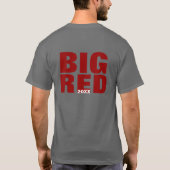 Custom School Spirit T-shirt - Big Red (Achterkant)