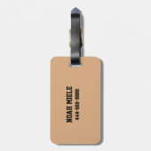 Custom School Varsity Sport Label Bagagelabel (Achterkant verticaal)